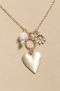 Elsa Layered Charm Pendant Necklace