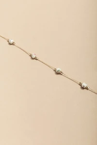 Melinda Ceramic Bead Station Chain Necklace