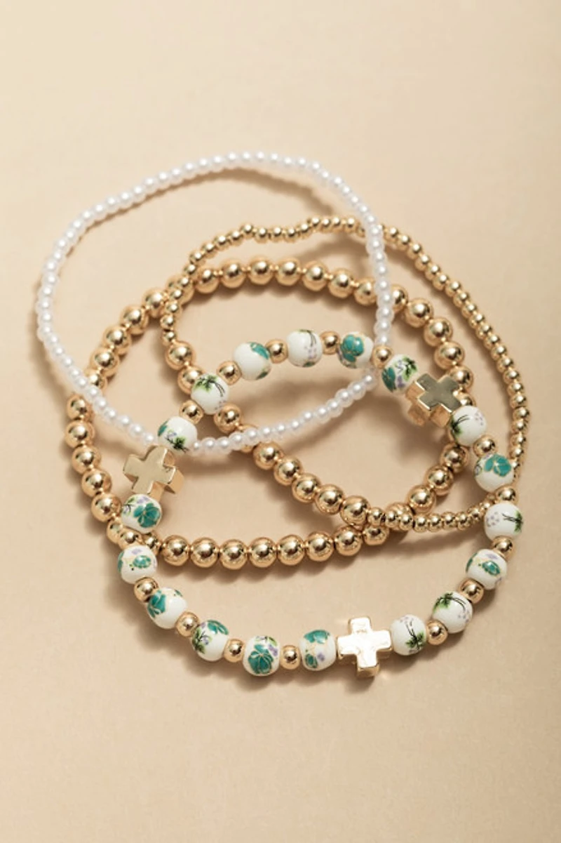 Dolores Mixed Style Beaded Bracelet Set
