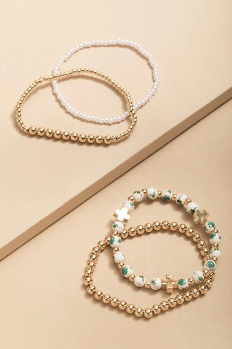 Dolores Mixed Style Beaded Bracelet Set