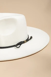 Nina Arrow Band Western Panama Hat