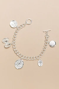 Kimberly Coin And Locket Charm Bracelet