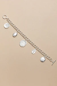 Kimberly Coin And Locket Charm Bracelet