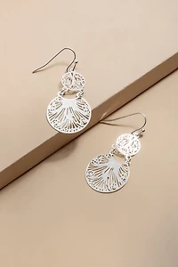 Sophie Mini Double Filigree Coin Earrings