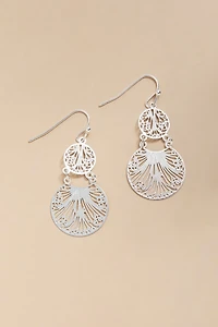 Sophie Mini Double Filigree Coin Earrings