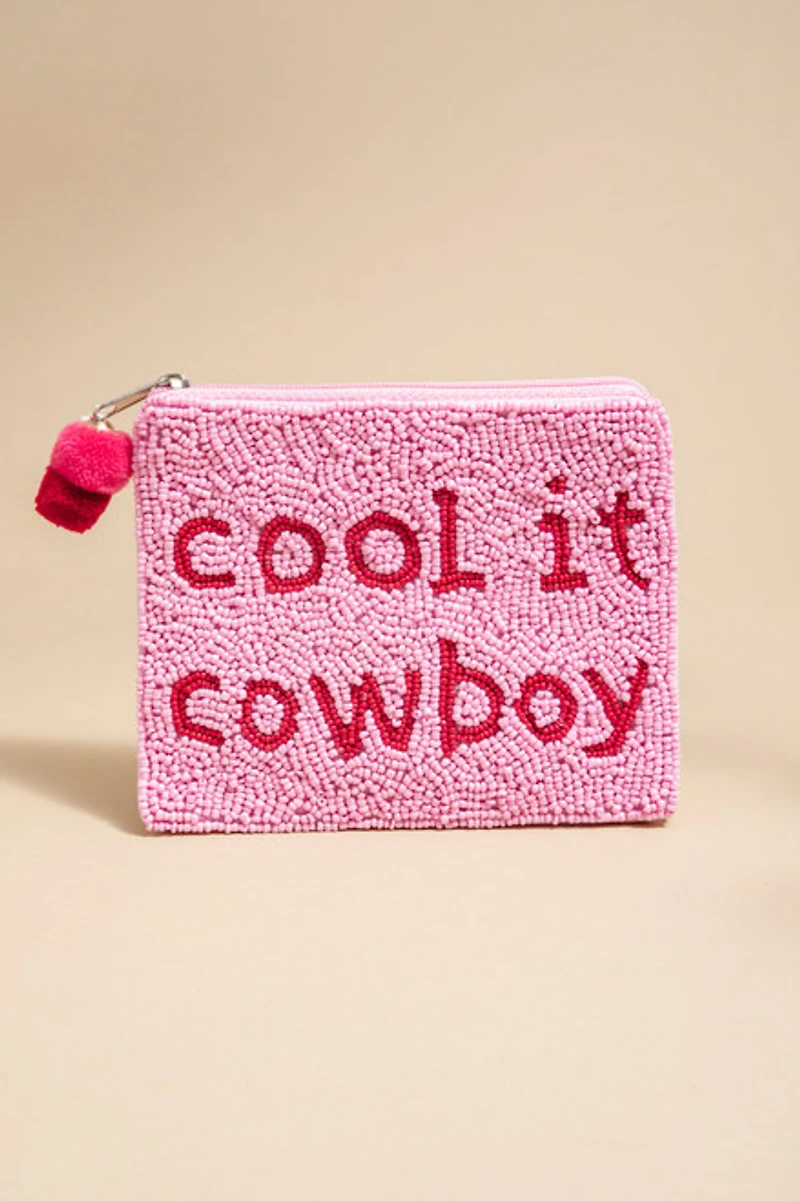 Cool It Cowboy Beaded Pouch