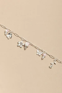 Mary Shaky Charm Paperclip Necklace