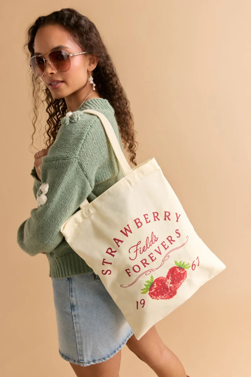 Strawberry Fields Forever Tote Bag