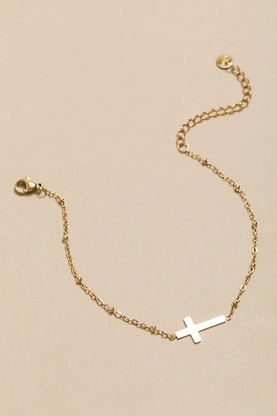 Doris Stainless Steel Cross Bracelet