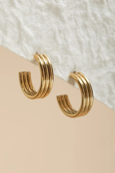 Bethany Stainless Steel Hoop Earrings