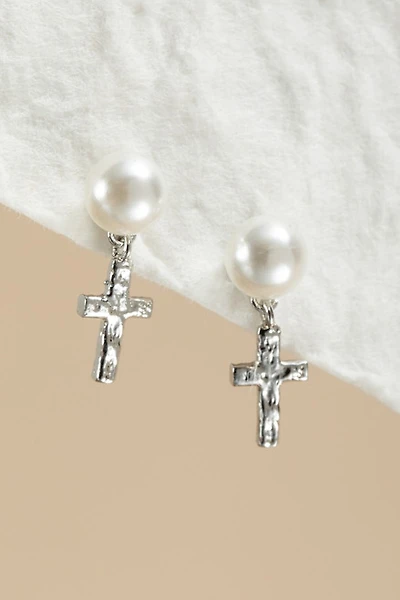 Kathy Cross On Pearl Drop Earrings