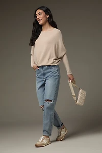 Josie Long Sleeve Dolman Top Taupe