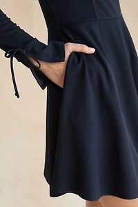 Rene Long Sleeve Waisted Mini Dress