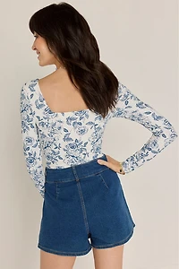 Christy Denim Utility Skorts