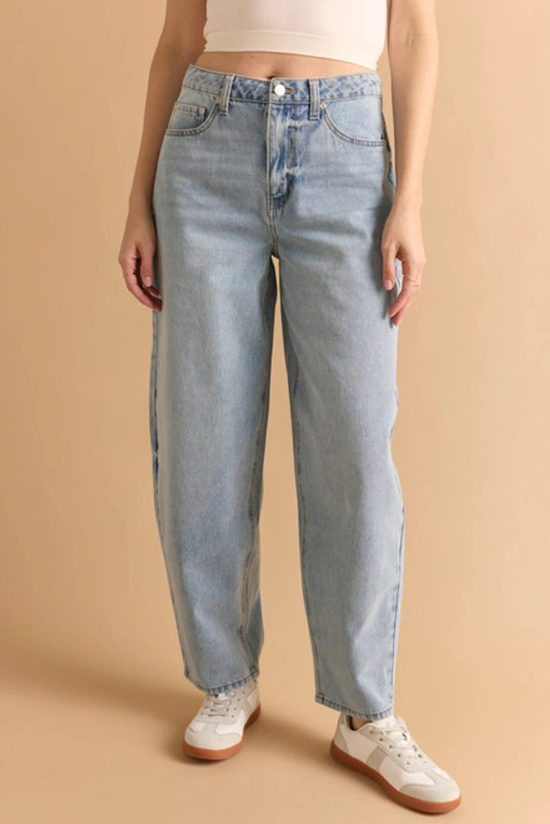 Michelle Barrel Leg Denim Jeans