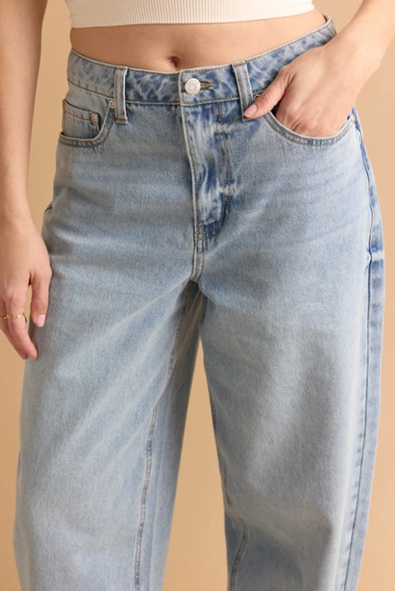 Michelle Barrel Leg Denim Jeans