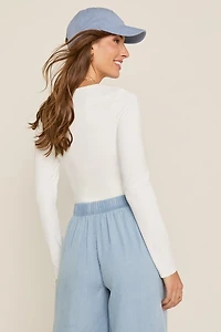 yummi by francesca's Crew Neck Tee White