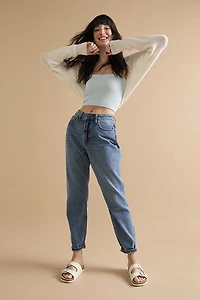 Tina Seamless Rib Cami Light Blue