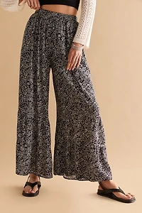 Veronica Floral Fluid Wide Leg Pants