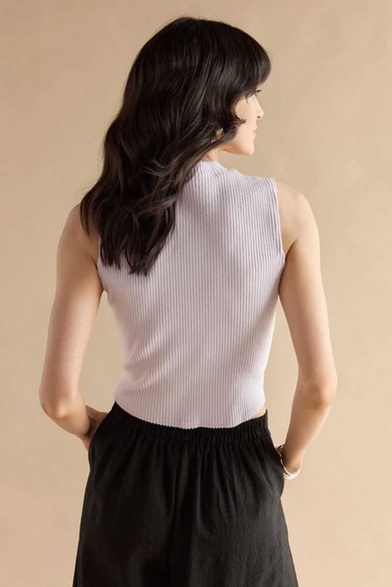 Sequoia Brushed Rib Tank Top Lavender