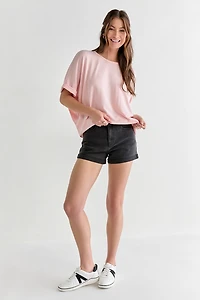Annabeth Crew Neck Dolman Tee Light