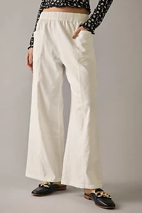 Olivia Double Pocket Culotte Pants White