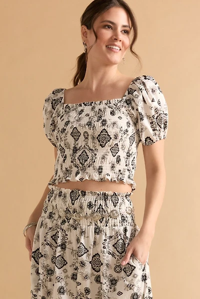 Juliana Smocked Top