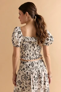 Juliana Smocked Top
