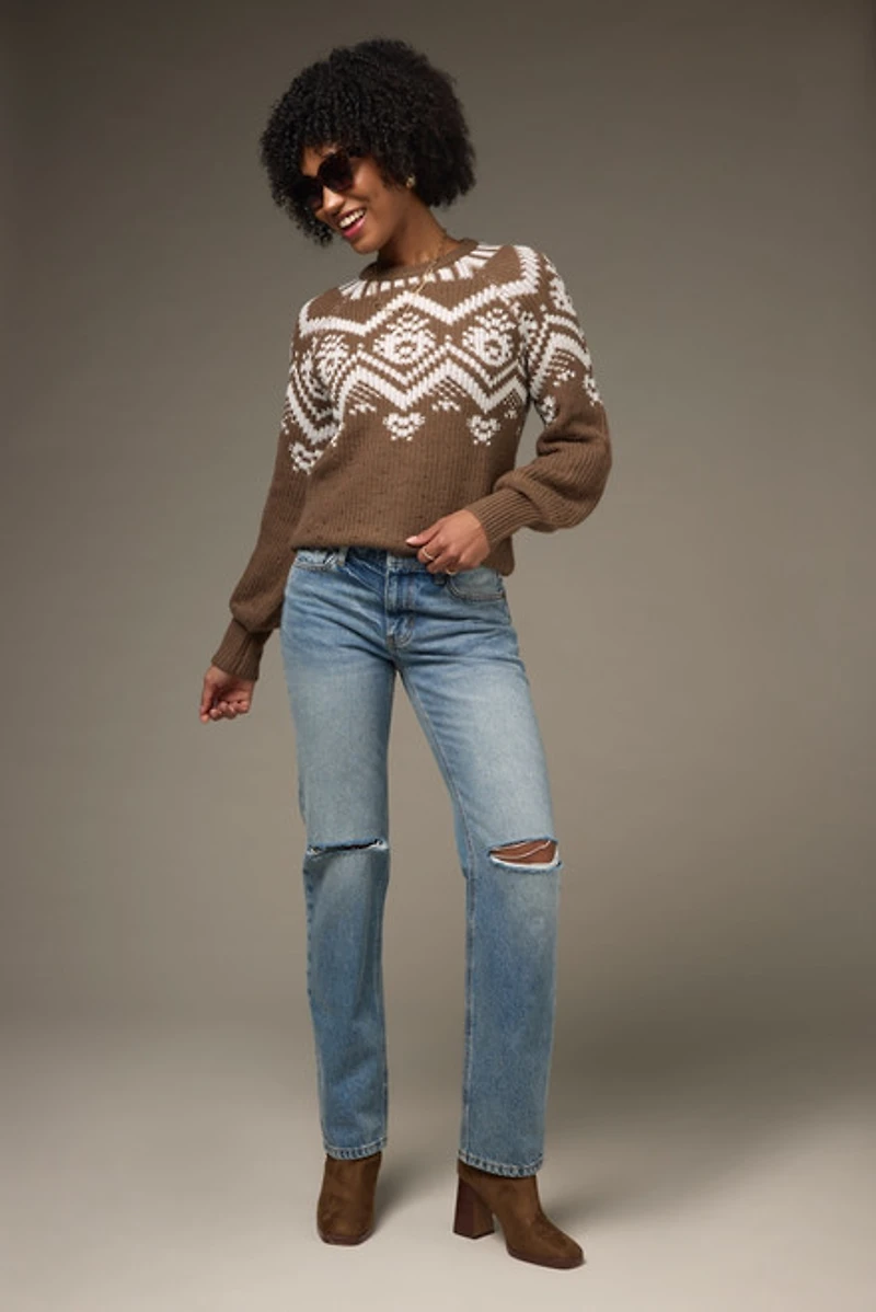 Marilyn Fairisle Pullover Sweater