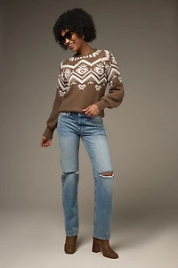 Marilyn Fairisle Pullover Sweater