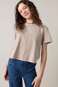Hello Franki Olivia Cropped Slub T-Shirt for girls