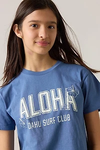Hello Franki Aloha Crop T-Shirt for girls
