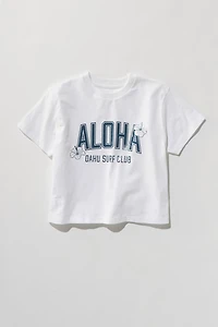 Hello Franki Aloha Crop T-Shirt for girls