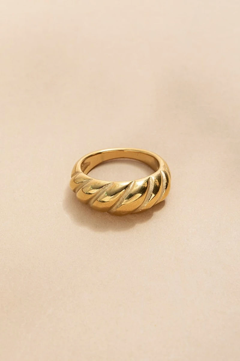 Sophie Stainless Steel Croissant Ring