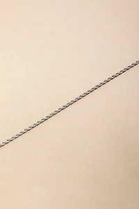 Simone Stainless Steel Twisted Chain Anklet