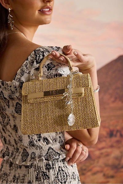 Bette Straw Satchel Bag