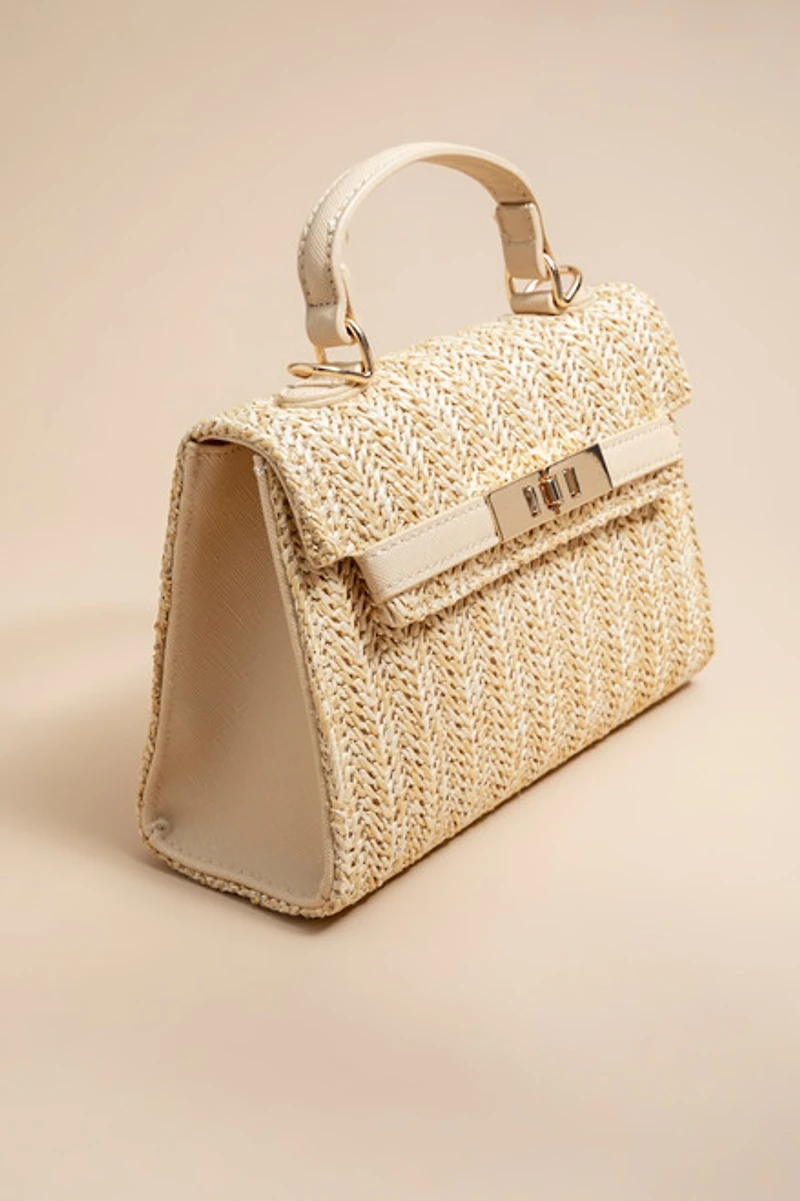 Bette Straw Satchel Bag