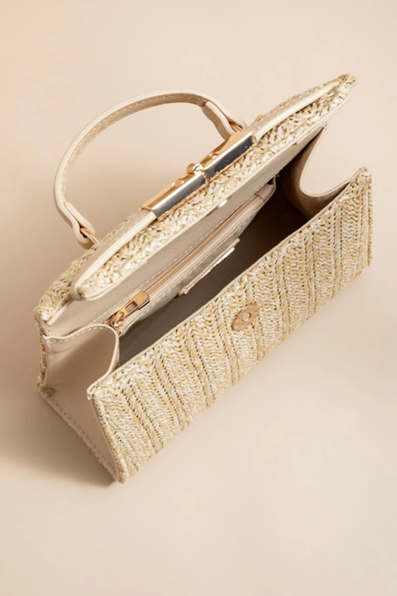 Bette Straw Satchel Bag