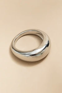 Linda Stainless Steel Dome Ring