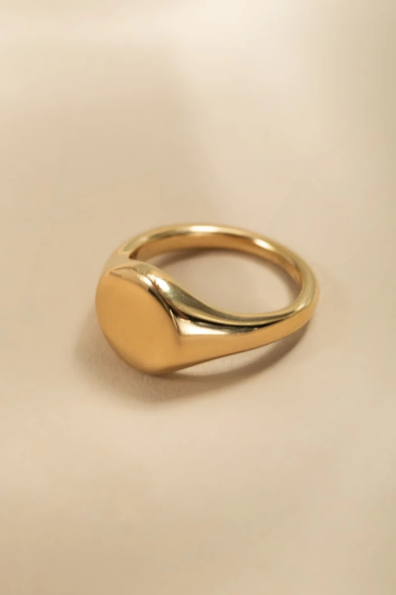 Jodie Stainless Steel Signet Ring