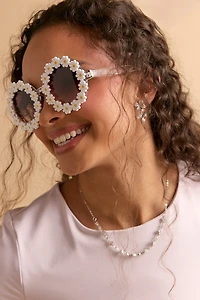 Sarah Round Daisy Sunglasses