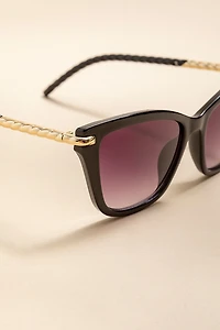Christy Twisted Handle Cateye Sunglasses