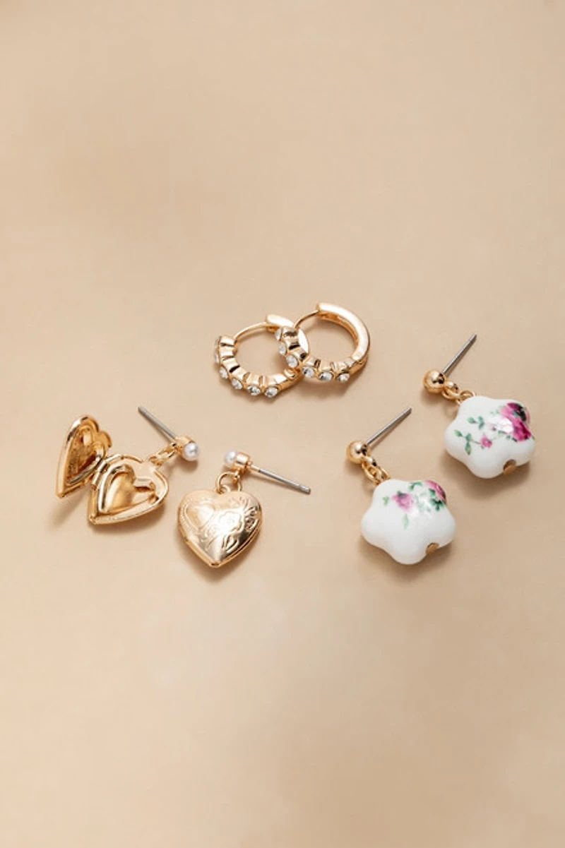 Carissa Mixed Style Earring Set