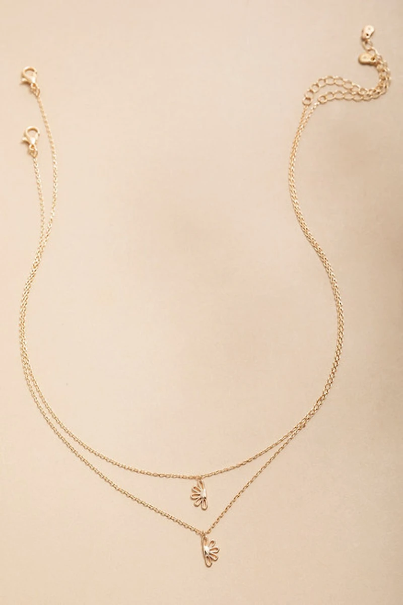 You Are My Sunshine Double Necklace Set