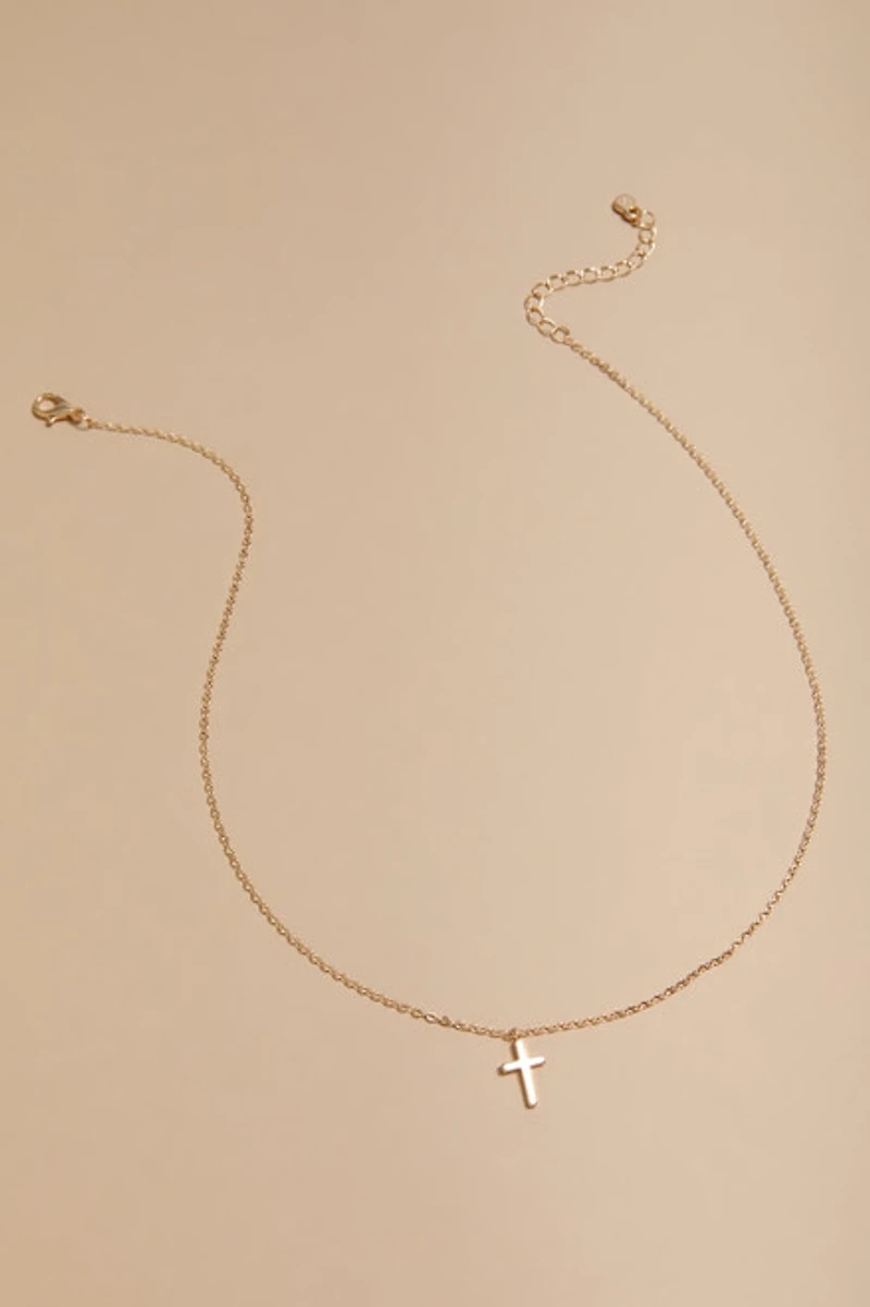 Eva Cross Pendant Necklace