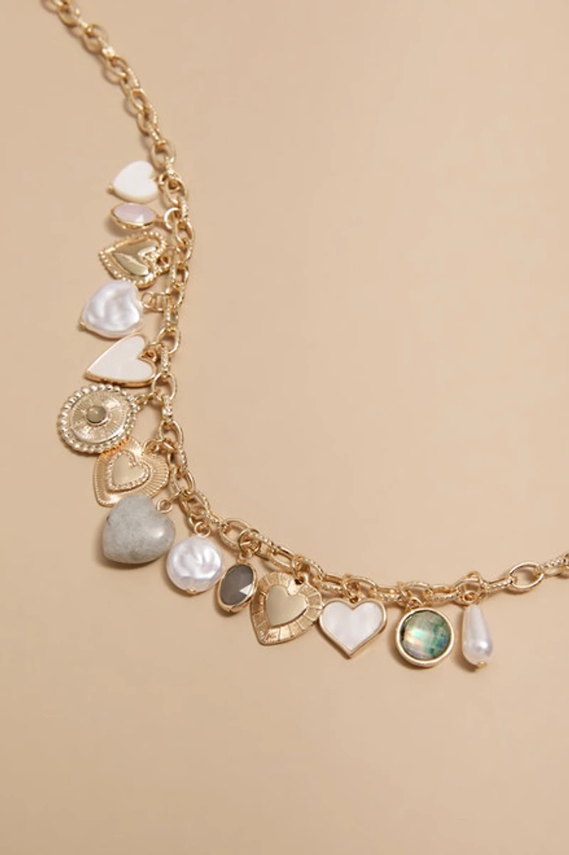 Georgia Heart Charm Necklace