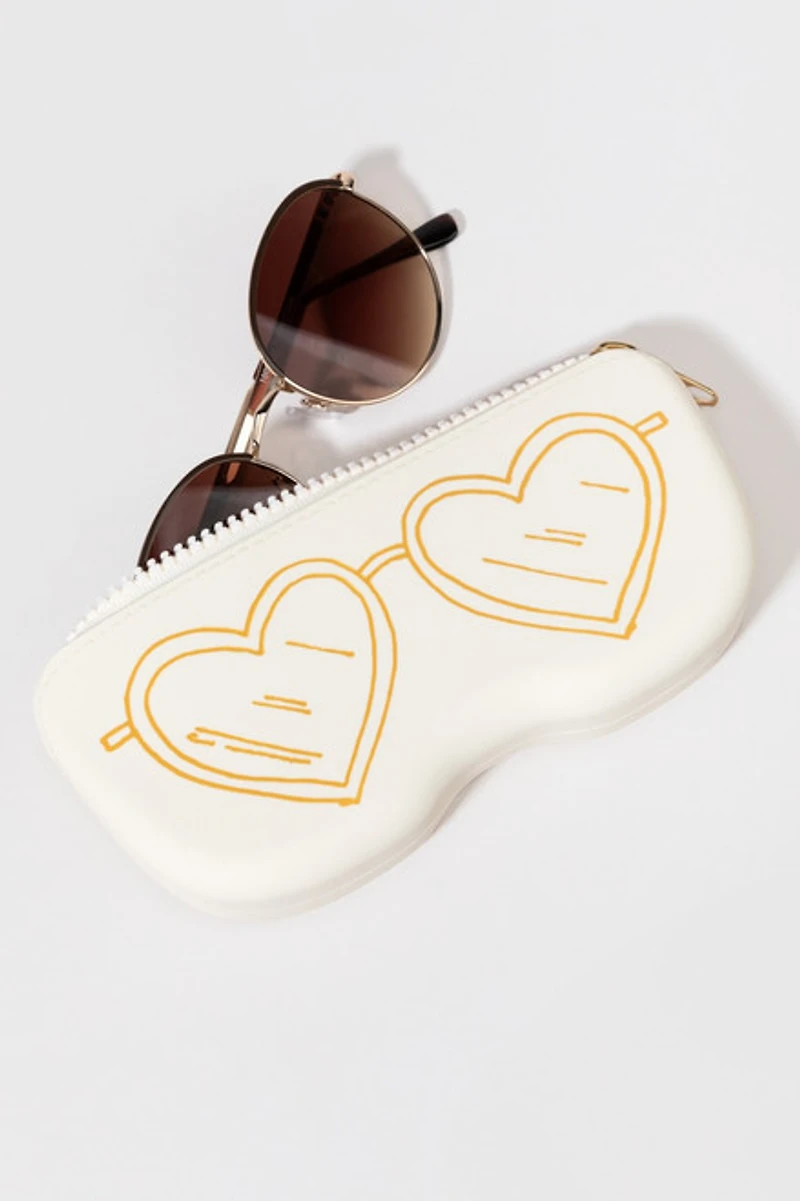 Clare Heart Shape Sunglasses Case