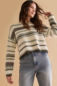Kathryn Multi Stripe Pullover Sweater