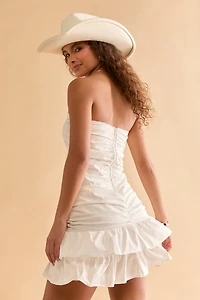 Dakota Strapless Ruffle Mini Dress