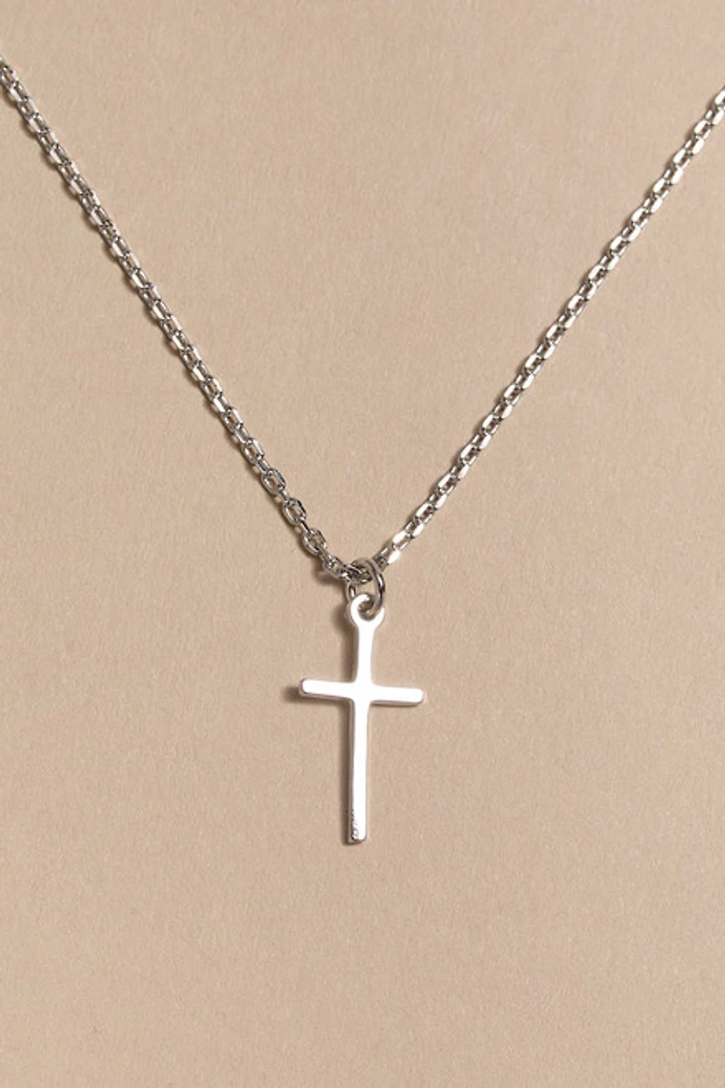 Olivia Thin Cross Pendant Necklace